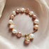 Multi-Colour Baroque Pearl Charm Bracelet